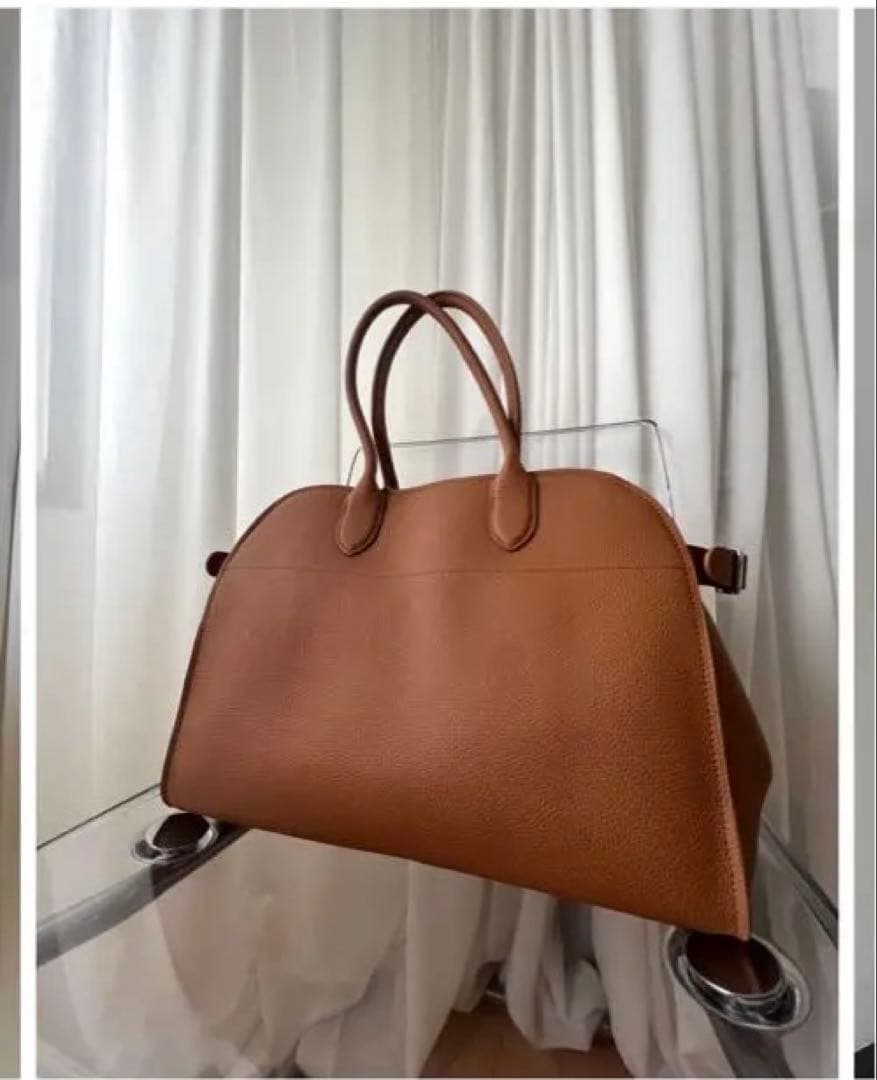 ブラウンレザーボストンバッグ