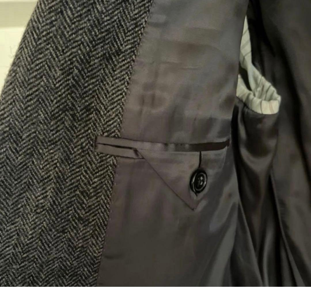 新品未使用 LAURENラルフローレン　ウールジャケット　42 Sダークグレー