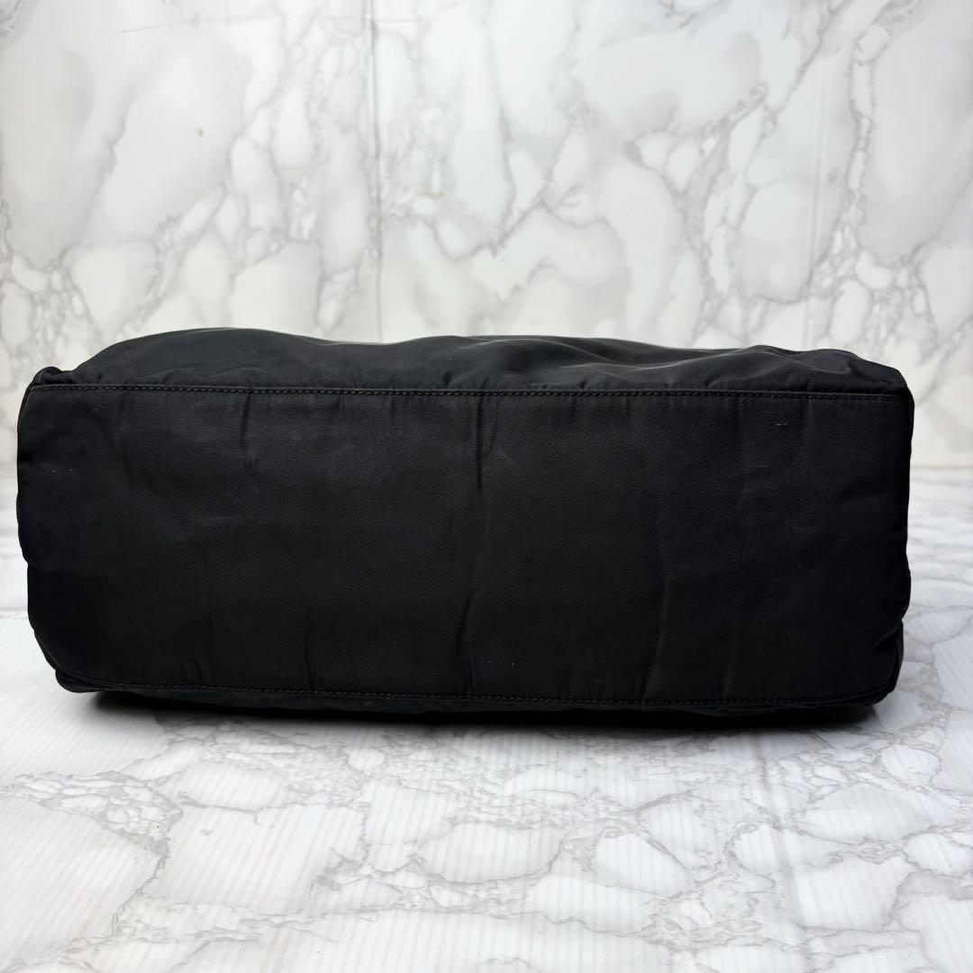 051 美品 PRADA ハンドバッグ トートバッグ 肩掛け 黒 lv3