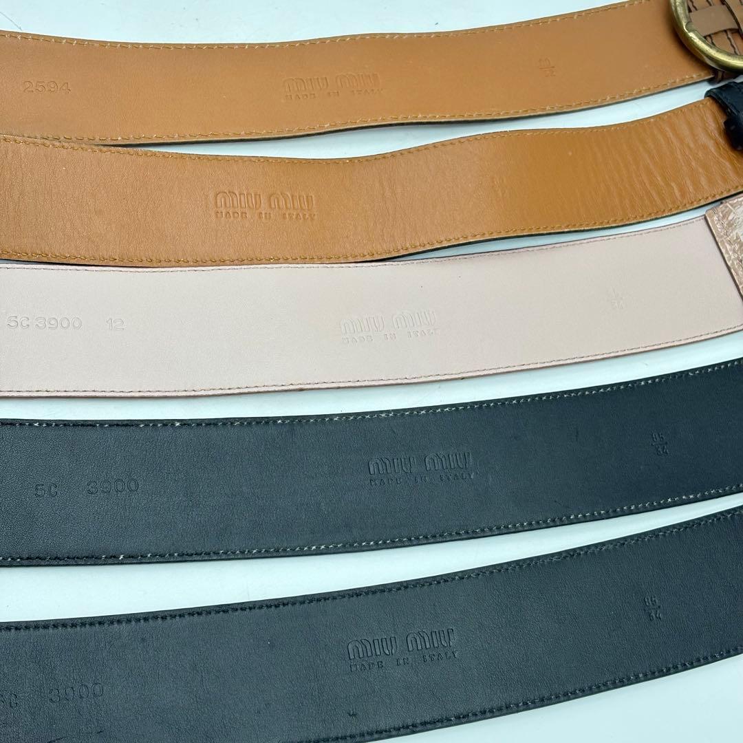 ルイヴィトン ロエベ ミュウミュウ ベルト まとめ売り 0704-S6397t