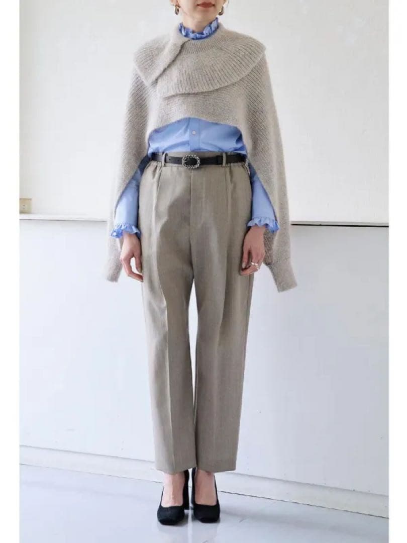 【新品】ラメミックス キッドモヘア スリーブマフラージレ