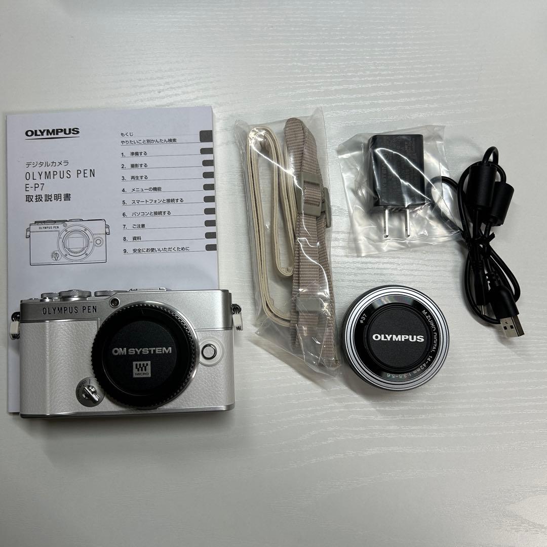OLYMPUS オリンパスペン　E-P7 14-42mm EZレンズキット　白