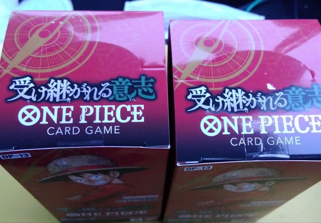 ワンピースカード受け継がれる意志 2box 未開封品　テープ有り