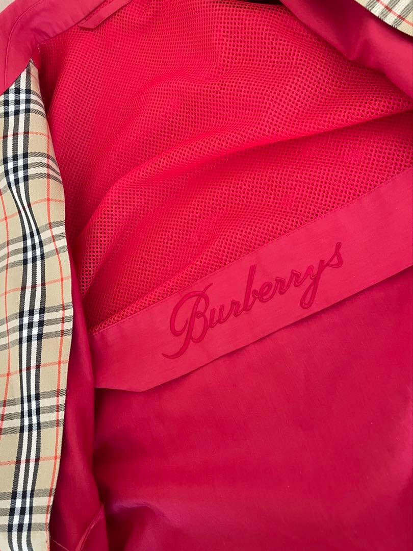 貴重✨ バーバリーズ　ジャンバー　ノバチェック　ジャケット　スイングトップ 赤