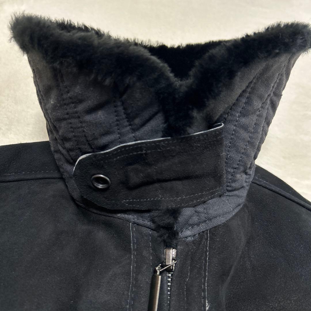 ロシア製 ムートンジャケット ヤロスラフスカヤ ミリタリー B-3 黒 フライト