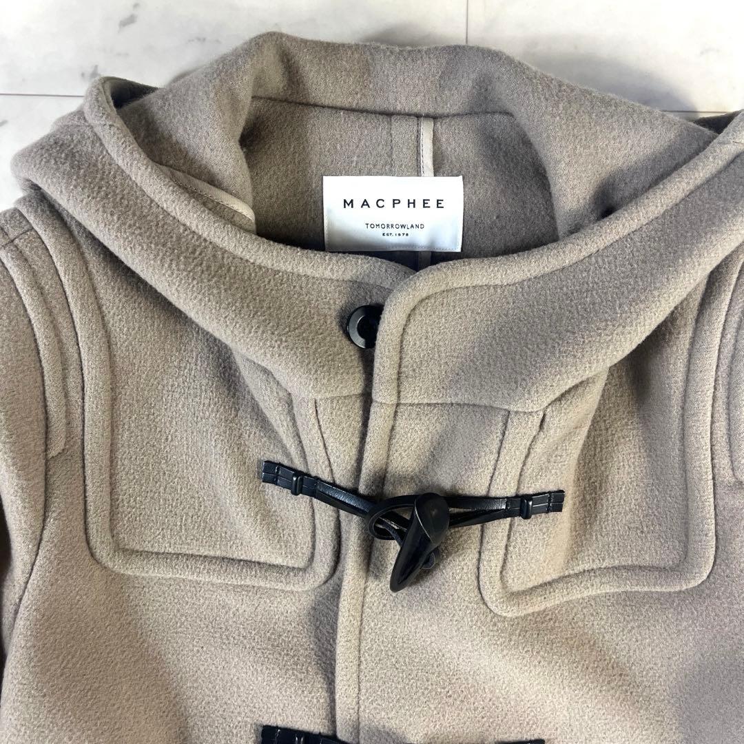 トゥモローランド マカフィー　ウールメルトンダッフルコート　36（M）グレージュ