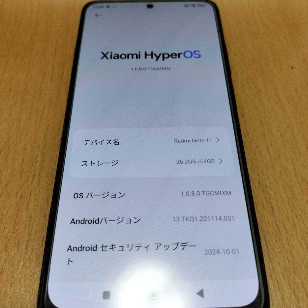 Xiaomi Redmi Note 11 スマートフォン本体