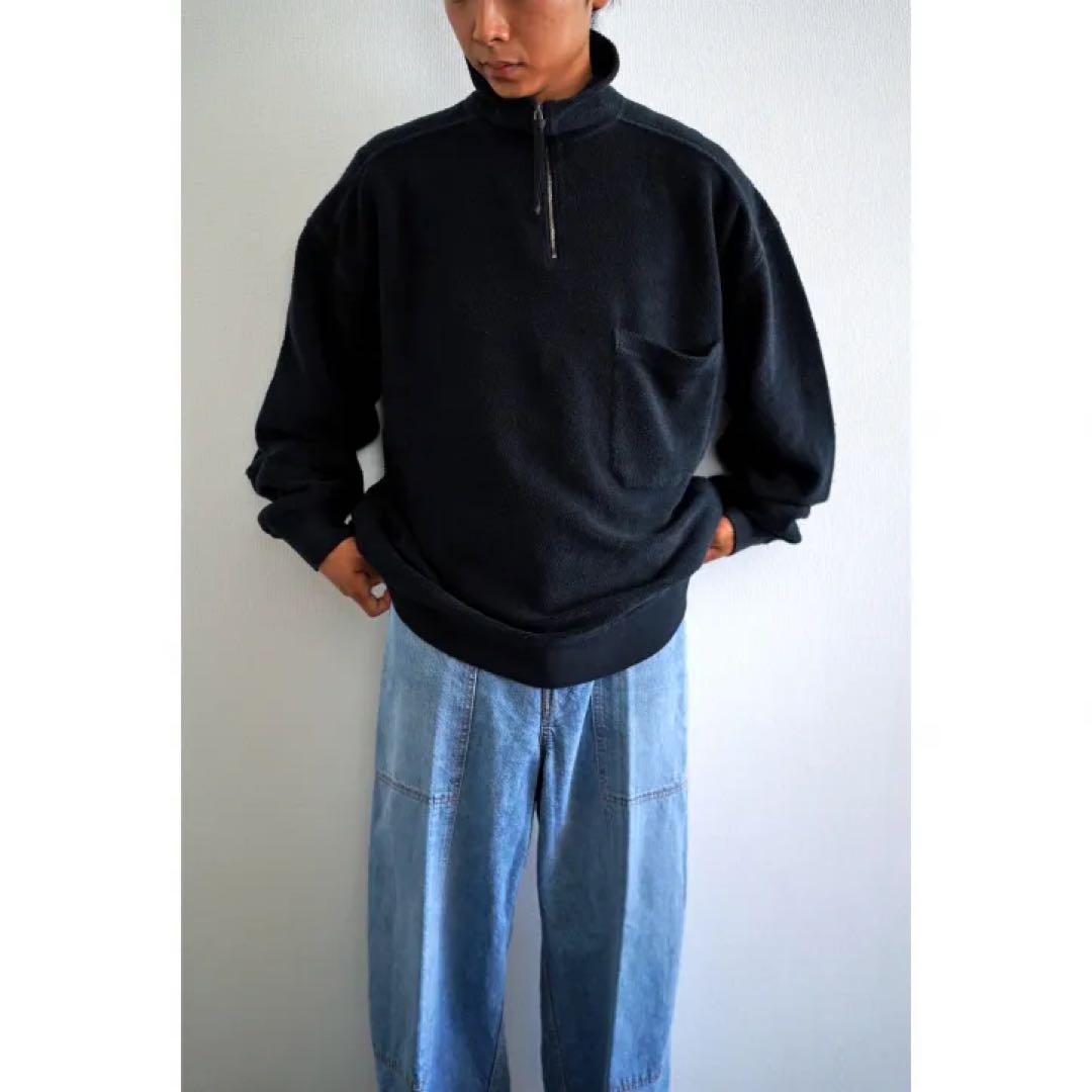 トップス phebus SULFER DYE FLEECE P/O CHARCOAL