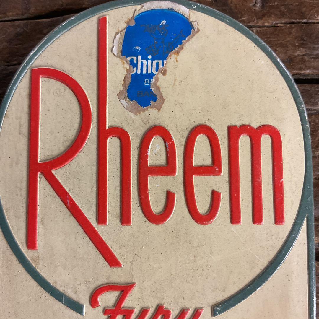 USAアドバタイジング　プレート　RHEEM