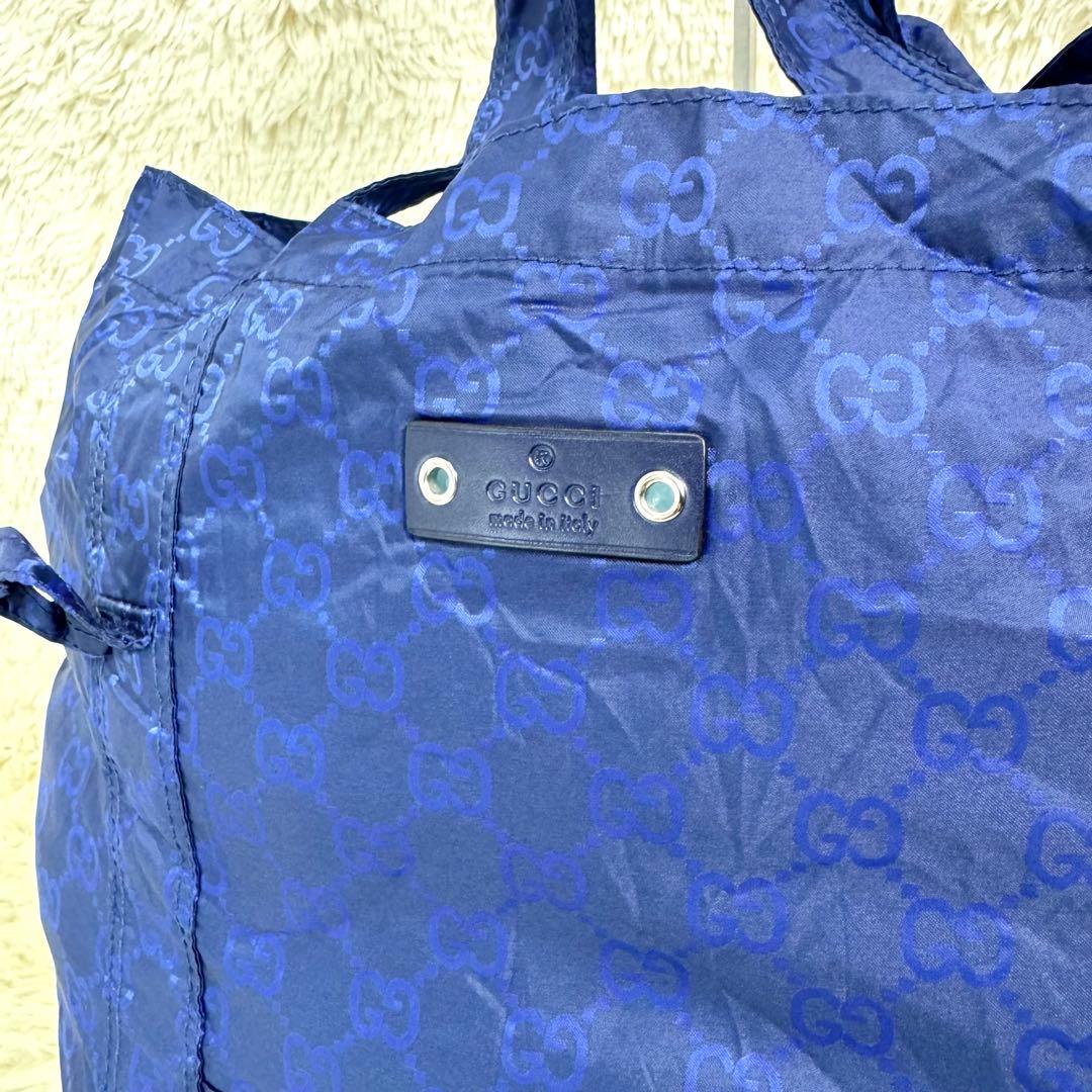 GUCCI グッチ エコバッグ テディベア くま ナイロン 犬 GG柄 トート