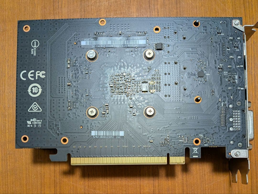 グラフィックボード・グラボ・ビデオカード MSI GeForce GTX1650 AERO ITX 4G OC