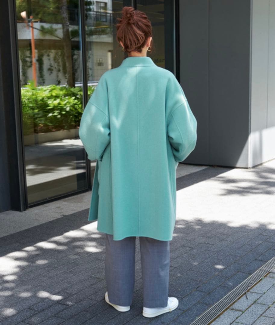 B.C STOCK リバーシブルミドル丈コート　グレー