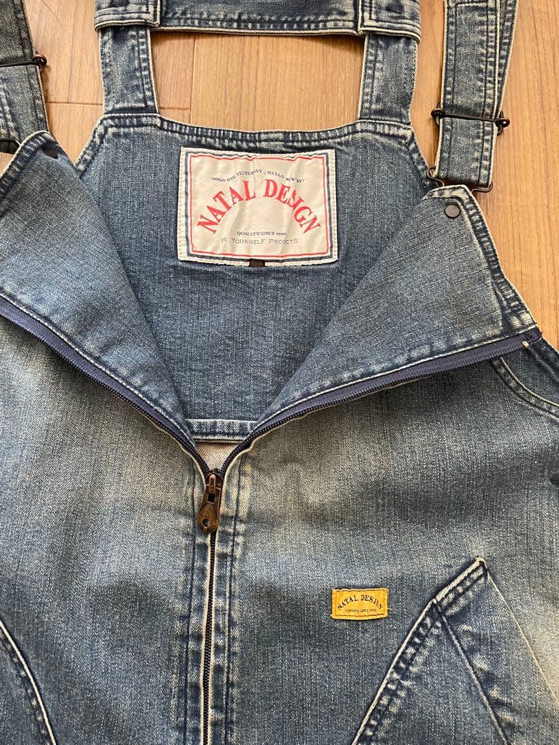 NATAL DESIGN センタージップオーバーオール Lサイズ