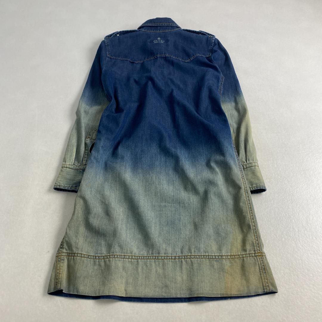 グッチ　デニムワンピース　シャリーライン　グラデーション GUCCI