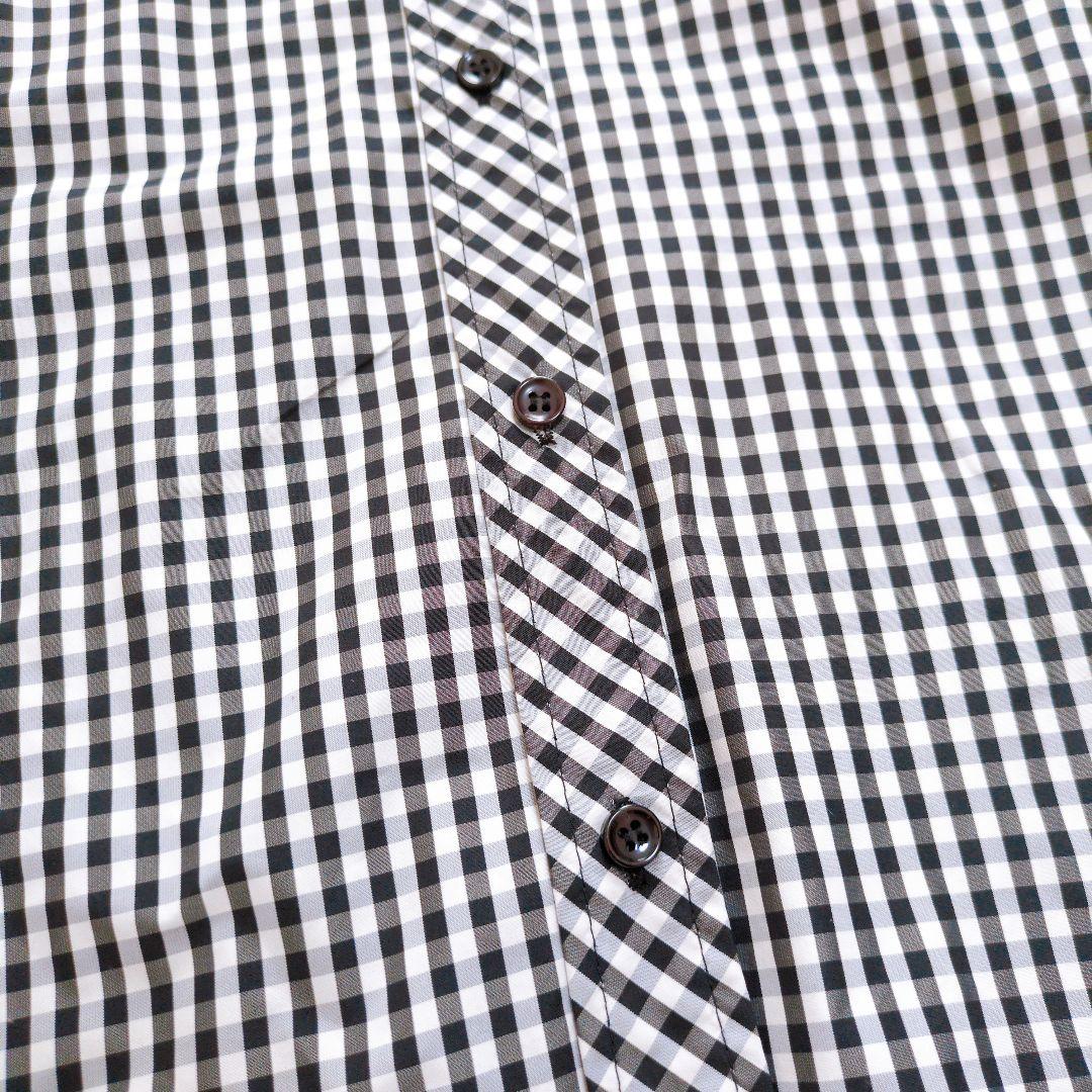 MACHATT　マチャット　スタンドカラーオーバーシャツ ギンガムチェックシャツ