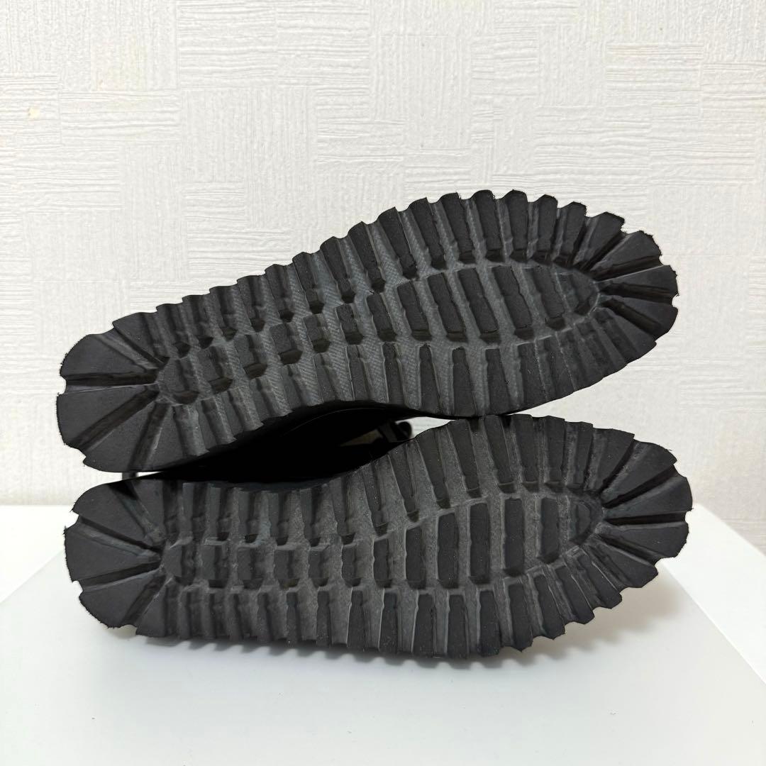 【美品】ヤマダヤ ALL BLACK×nouer ソフトレザーレースアップブーツ