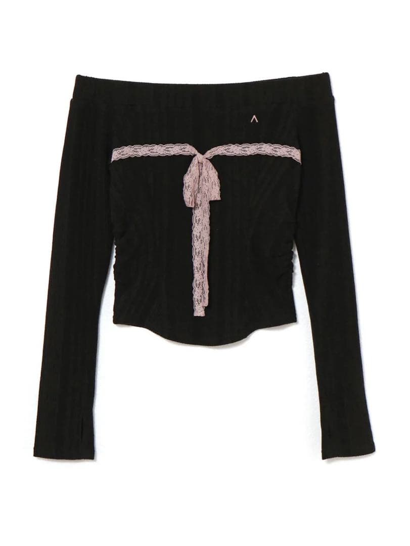 トップス andmary Della ribbon tops