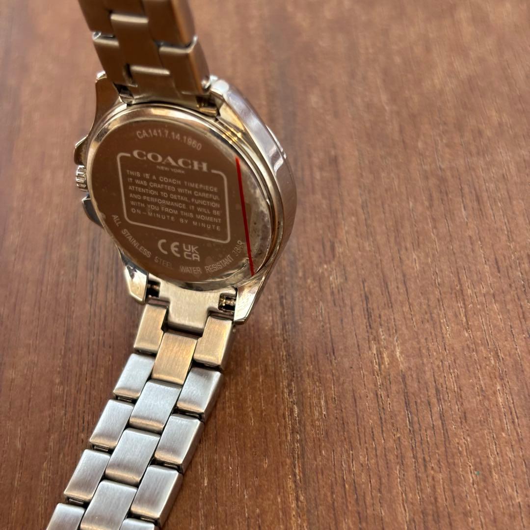 美品　COACH コーチ 腕時計 レディース シグネチャー柄 ピンク　アナログ