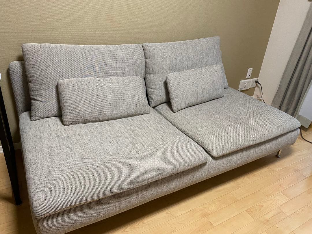 IKEA ソーデルハムン ソファー本体/クッション4点/カバーセット