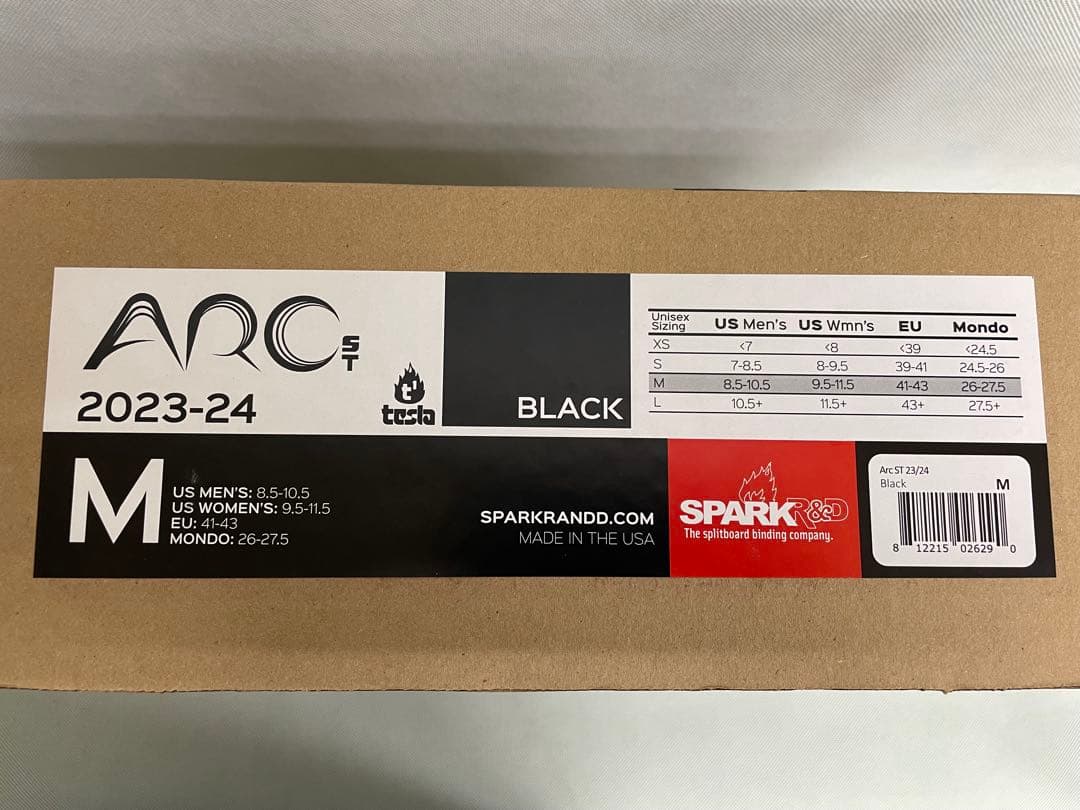 SPARK R&D 23-24 ARC ST BLACK Mサイズ