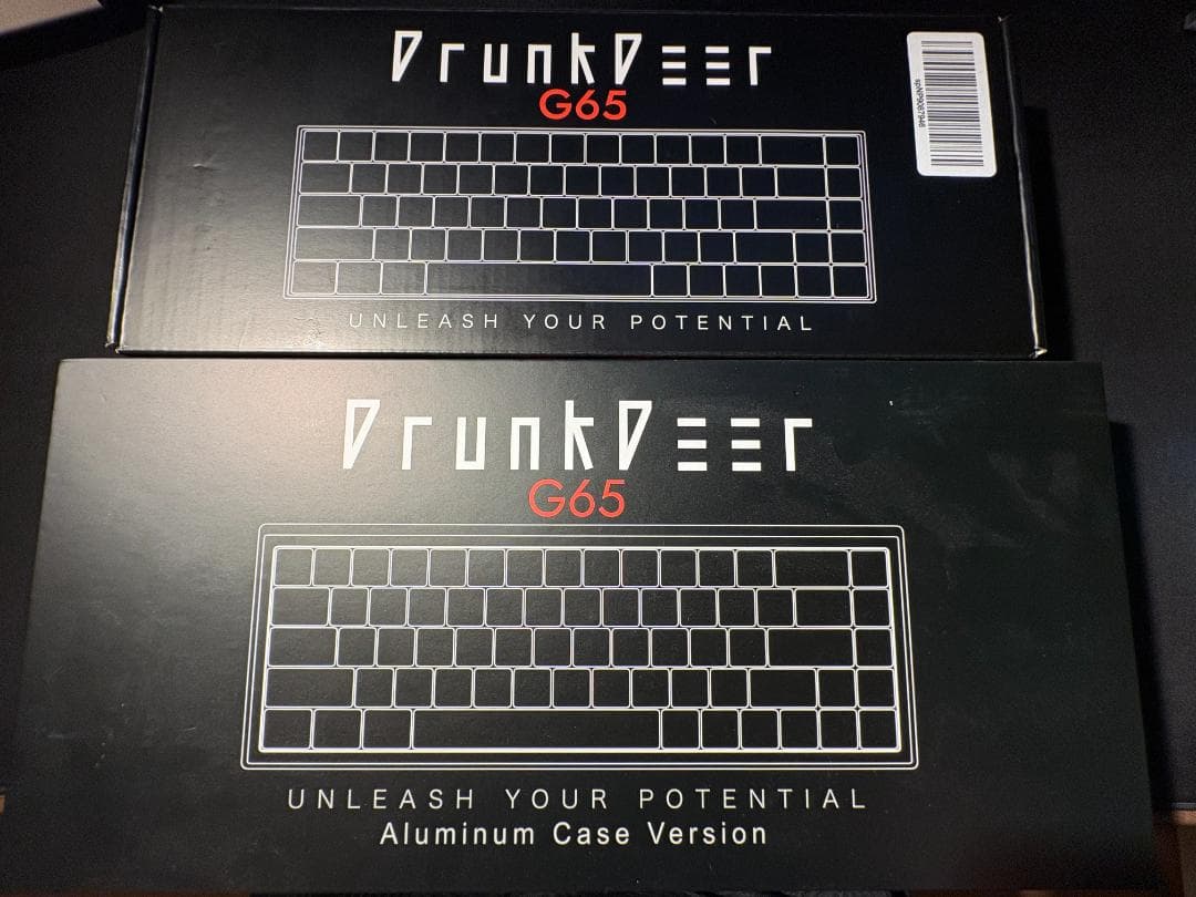 DrunkDeer G65 本体＋アルミケース ホワイト