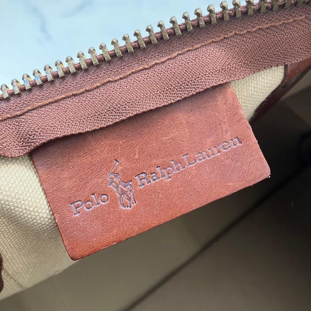 希少カラー✨ポロ ラルフローレン ボストンバッグ 2way 赤　PVC 旅行