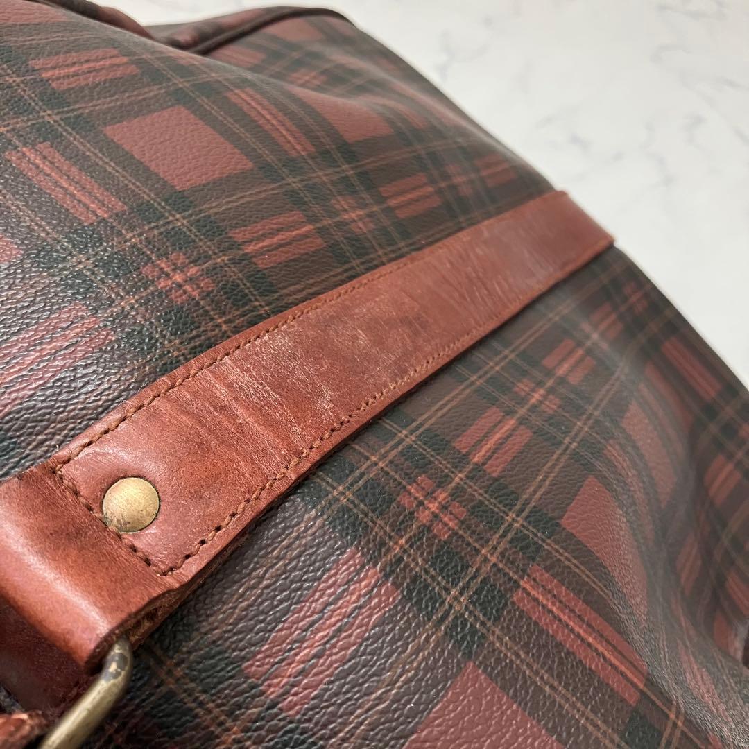 希少カラー✨ポロ ラルフローレン ボストンバッグ 2way 赤　PVC 旅行