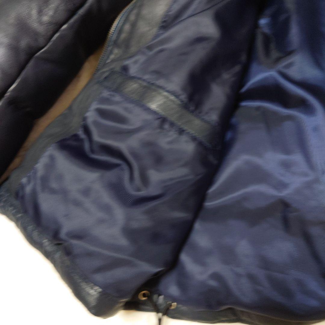 美品 AVIREX アヴィレックス ラムレザー ダウンジャケット M 防寒