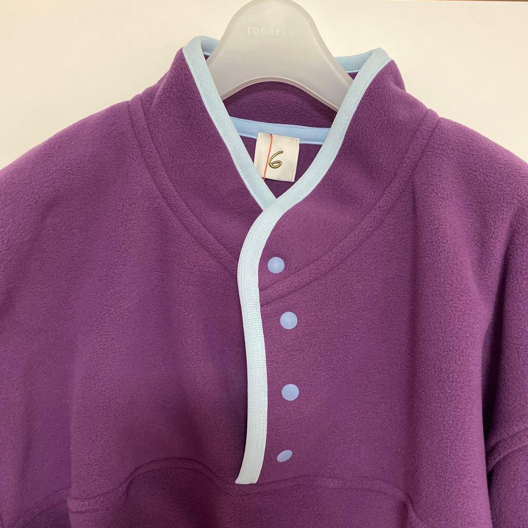 6 roku フリースプルオーバー 2025aw