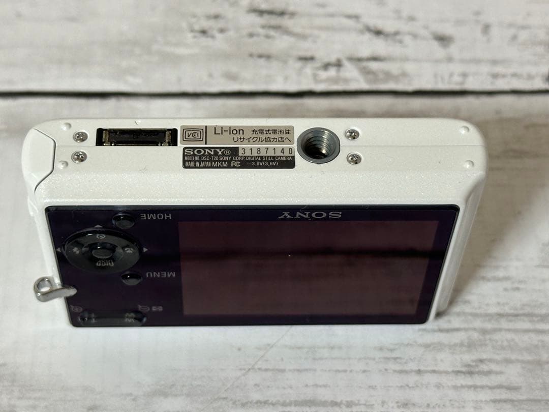 美品　SONY Cyber-shot DSC-T20 ホワイト 本体