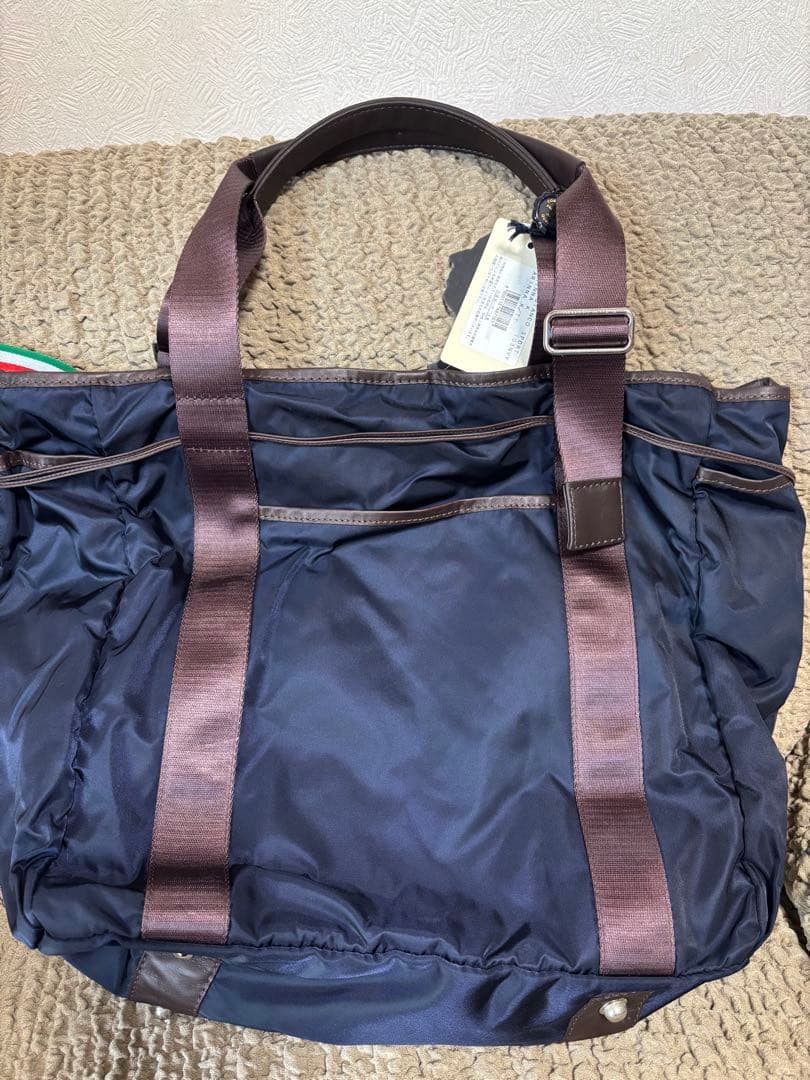 【Orobianco】オロビアンコトートバッグ 濃紺 大容量 新品未使用