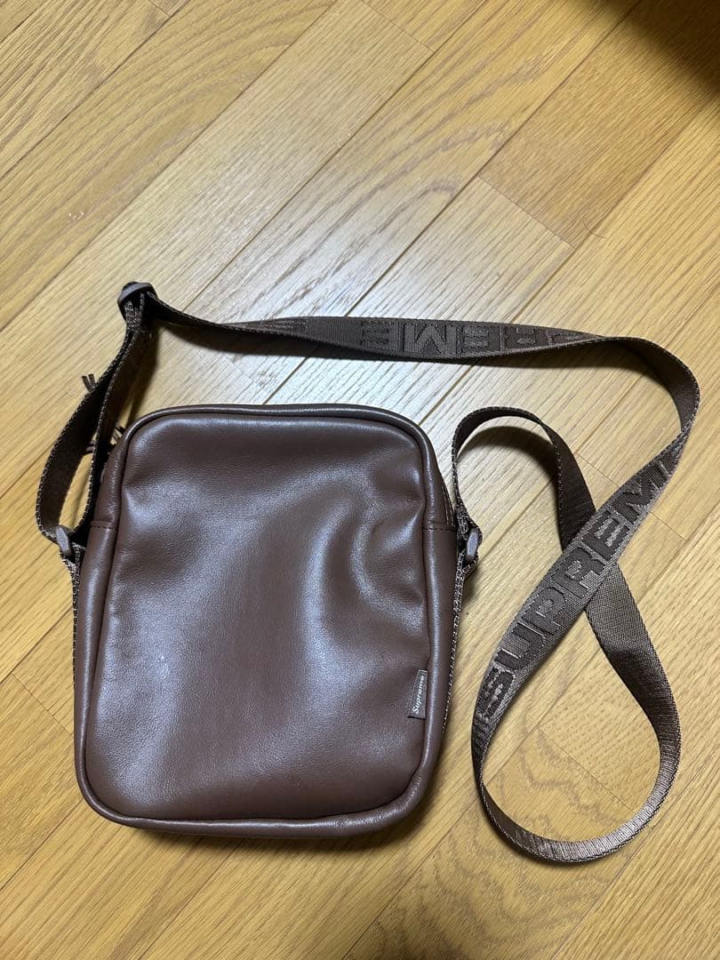 Supreme 24FW レザーショルダーバッグ