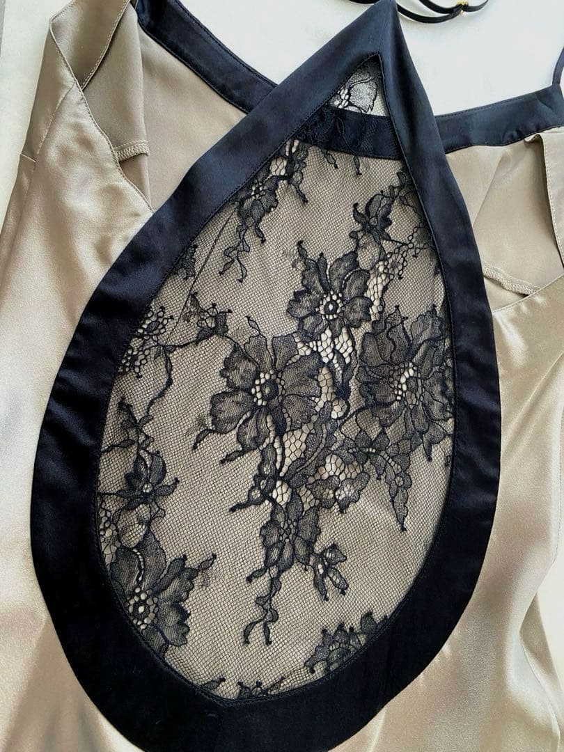 高級フランスランジェリー⭐︎レアカラー グレー⭐︎シルクベビードール