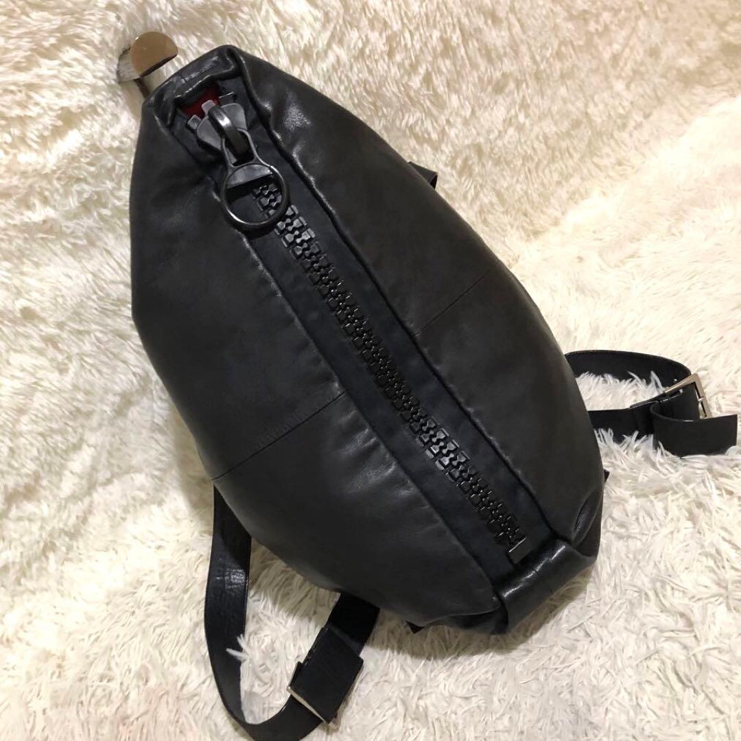 未使用級☆カワカワ　25bis レザー　リュック　 バックパック ブラック