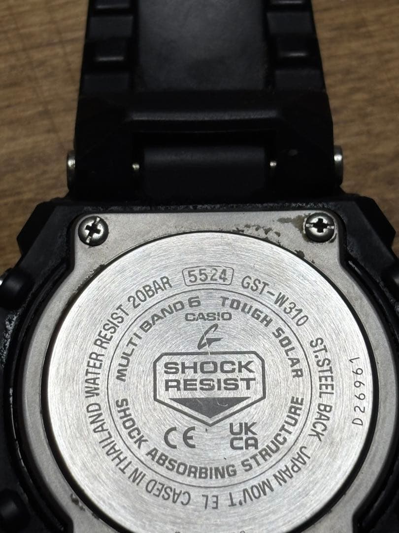 CASIO G-SHOCK GST-W310 ユーズド品　電池交換要