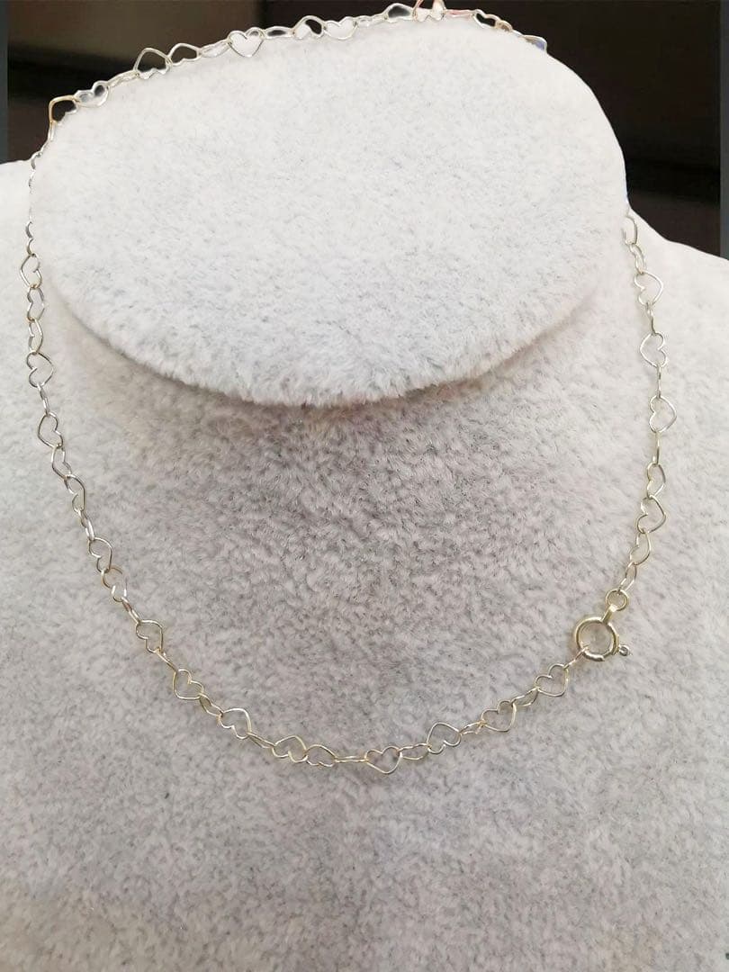 K18WGハートデザインアンクレット