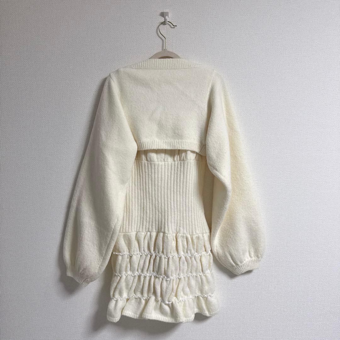 ロゼミューズ キャミワンピ カーディガン レッグウォーマー