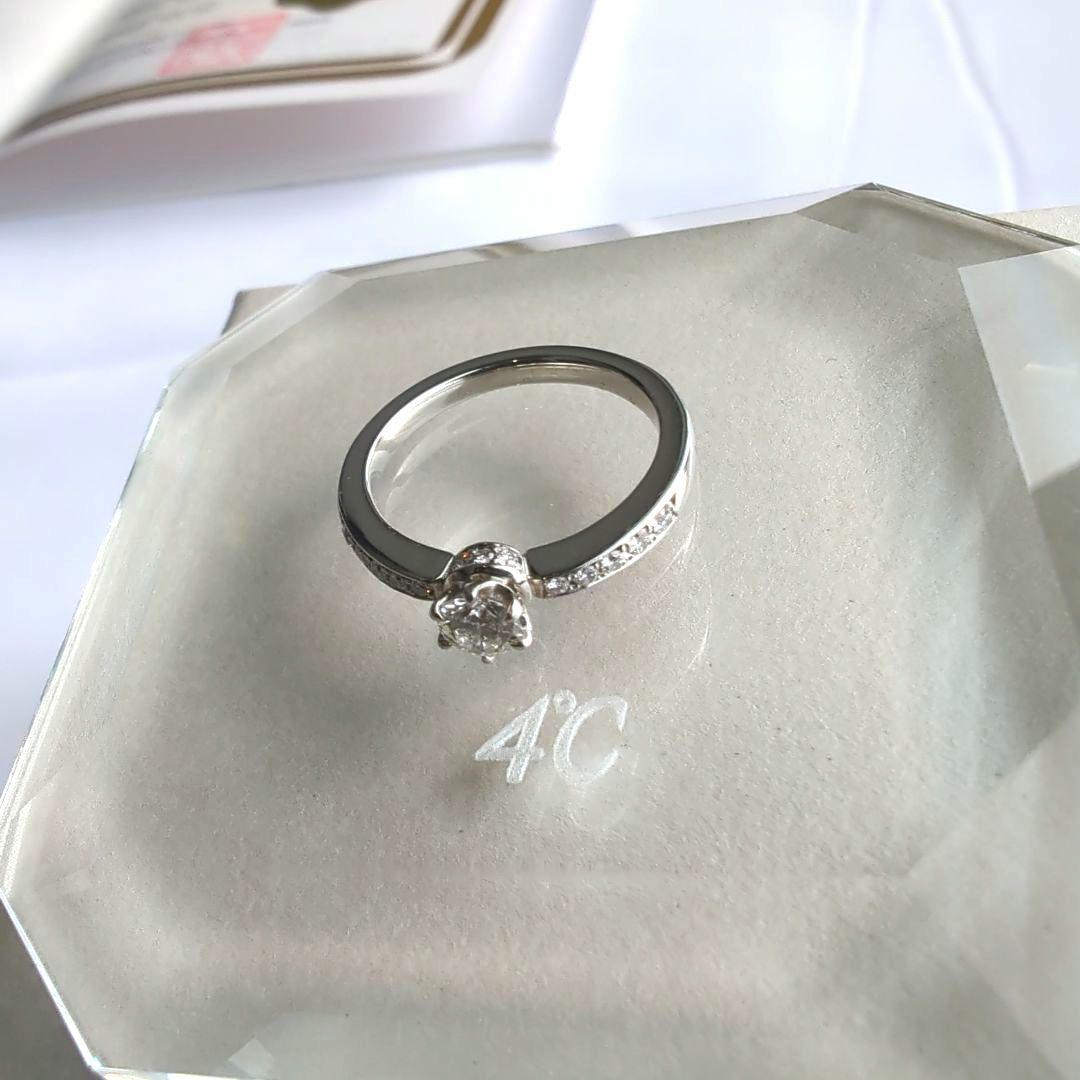 egg様☆専用　4℃　婚約指輪　0.212ct 7号　PT950
