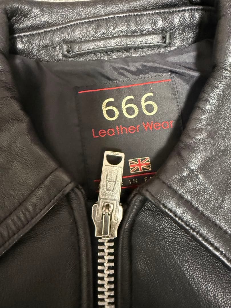 【極美品】666 ライダース LJM-9 シープスキン 38 英国製 ビンテージ