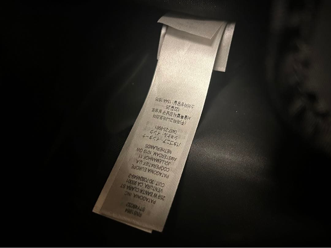 patagonia ブラック トートバッグ