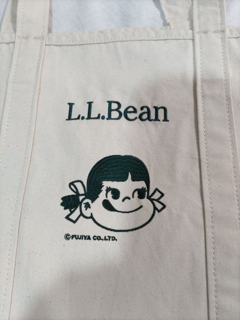L.L.Bean×ペコちゃん　 エコバッグ チャーム付き　新品　レア