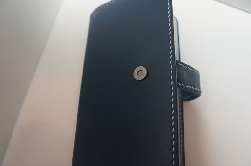 iPhone11 PRO MAX用国産サドルレザーのケース【ブルー】