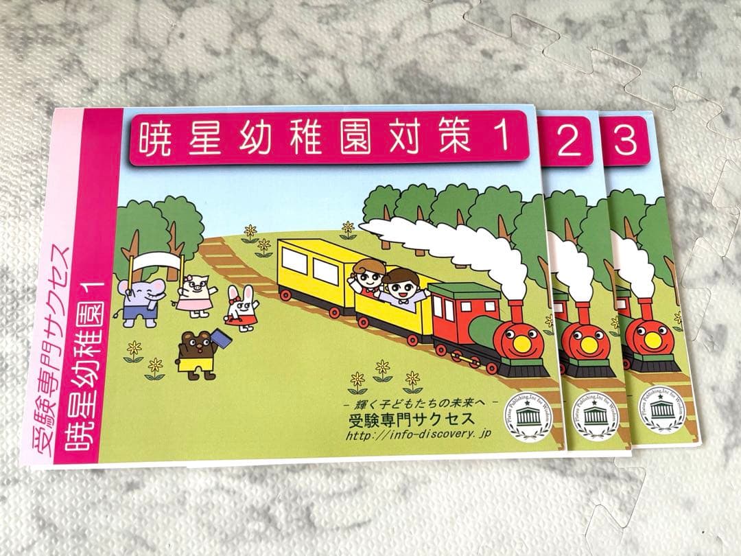 【お受験】暁星幼稚園対策 1-3冊セット⭐︎幼稚園案内もお付けします
