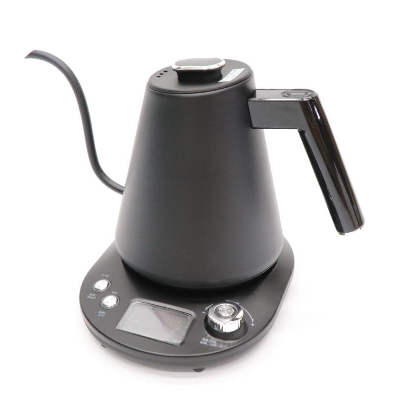 新品　温度調節機能付きグースネックケトル　ブラック