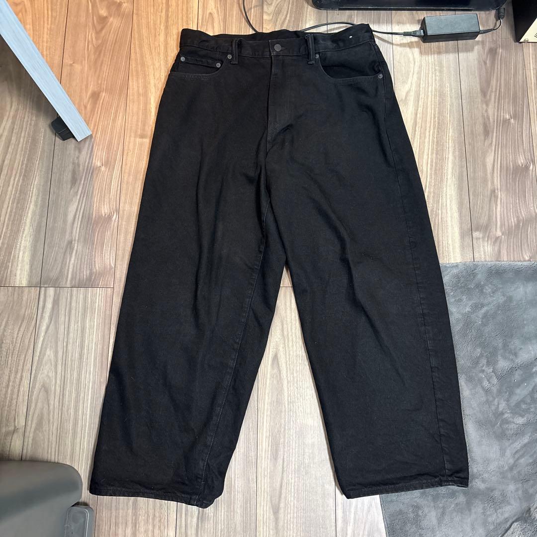 GAP ブラック スーパーバギーデニム32/30