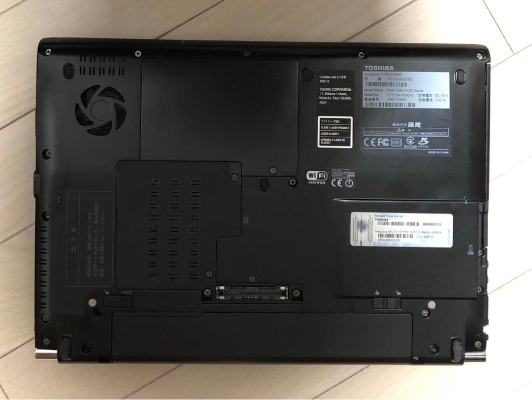 Windows XP SP5改 4GB SSD120GB Office2007