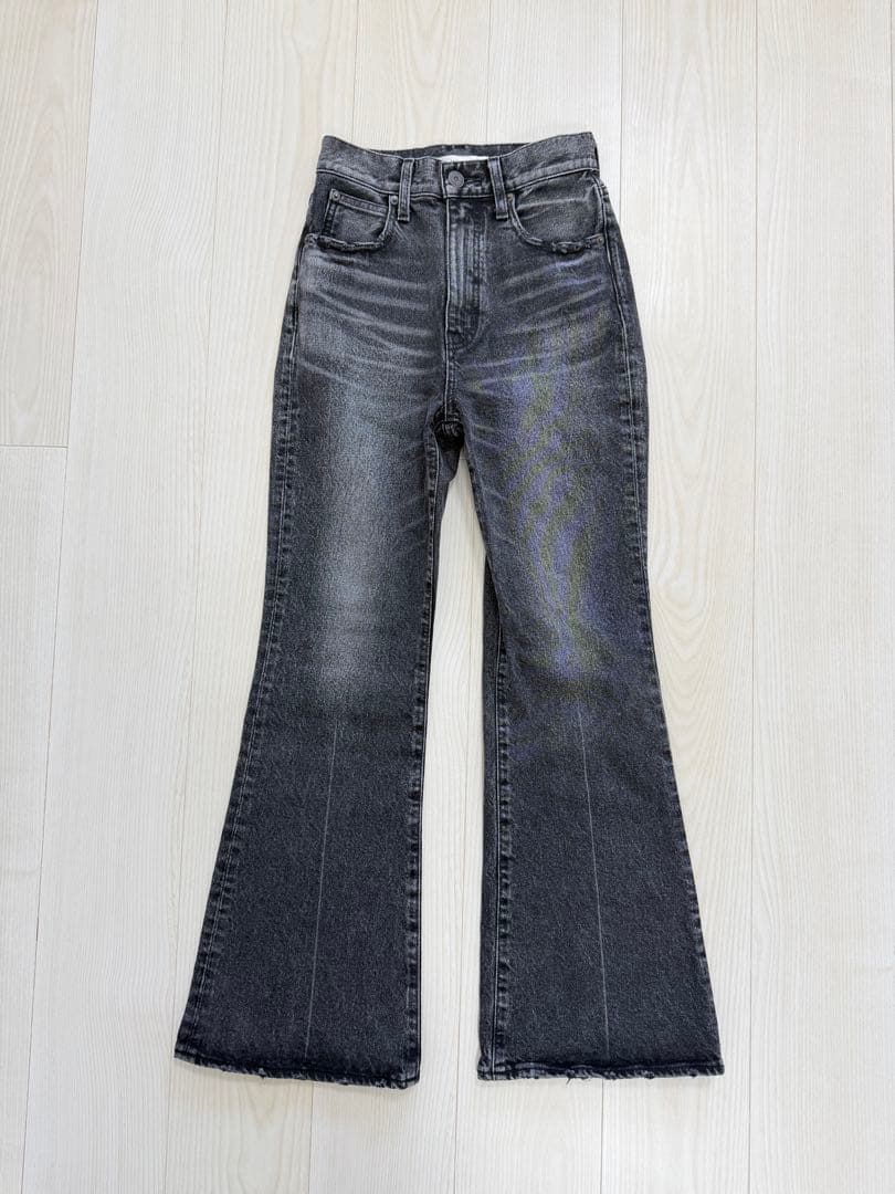 moussy MVS BLACK FLARE フレアジーンズ デニム ブラック