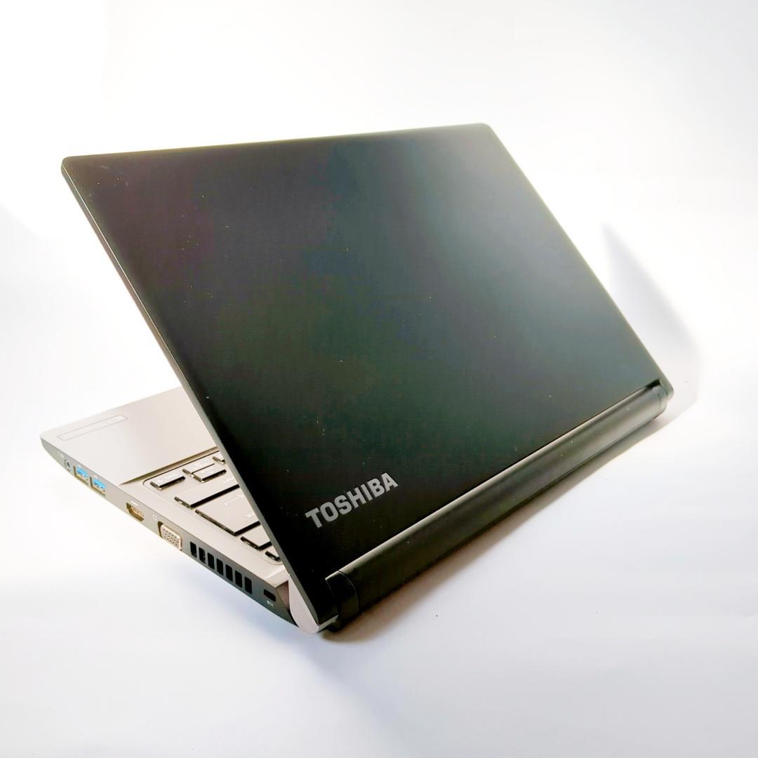 美品⭐メモリ8GB爆速SSDで快適♪TOSHIBA✅すぐに使える黒ノートパソコン