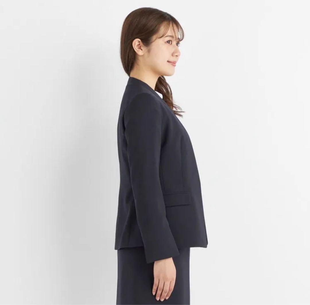 アオキ Oggiコラボ ダブルクロス ノーカラージャケット クロップドパンツ