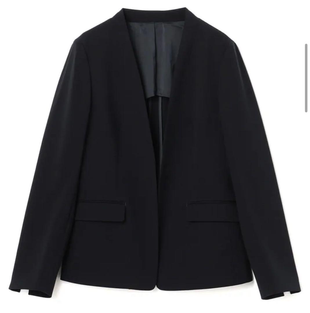 アオキ Oggiコラボ ダブルクロス ノーカラージャケット クロップドパンツ